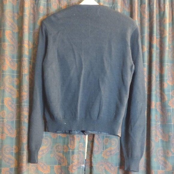 VINTAGE SUEDE CARDIGAN, SWEATER VEST Size M - Picture 7 of 9